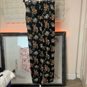 Ed Hardy Black Floral Pajama Pants